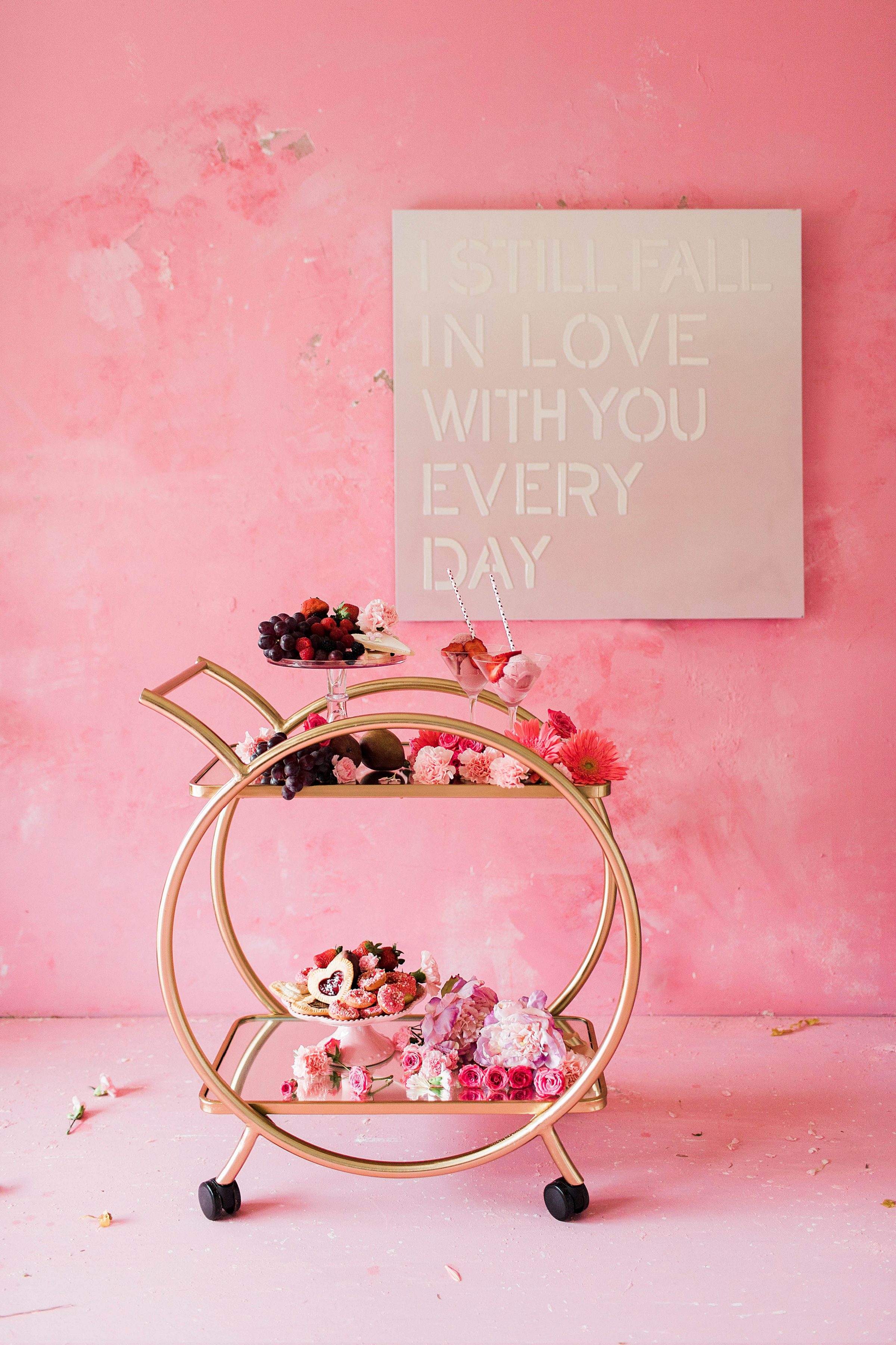 Floral and pink galentine valentine ideas