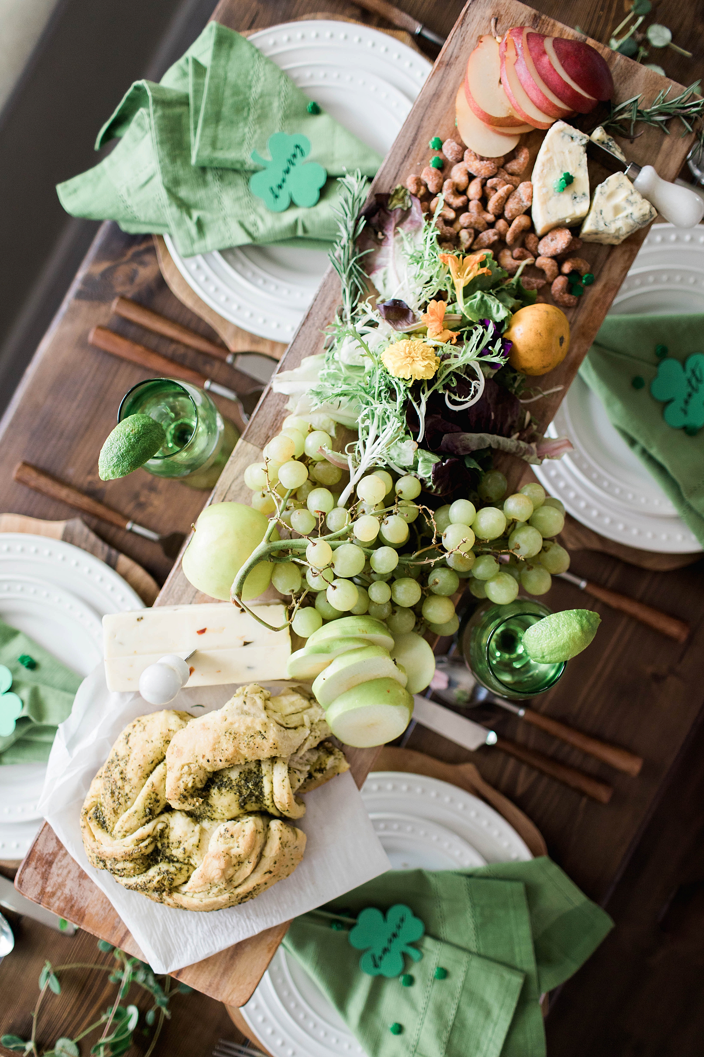 St. Patrick's Day Dining with Floating Grazing Boards