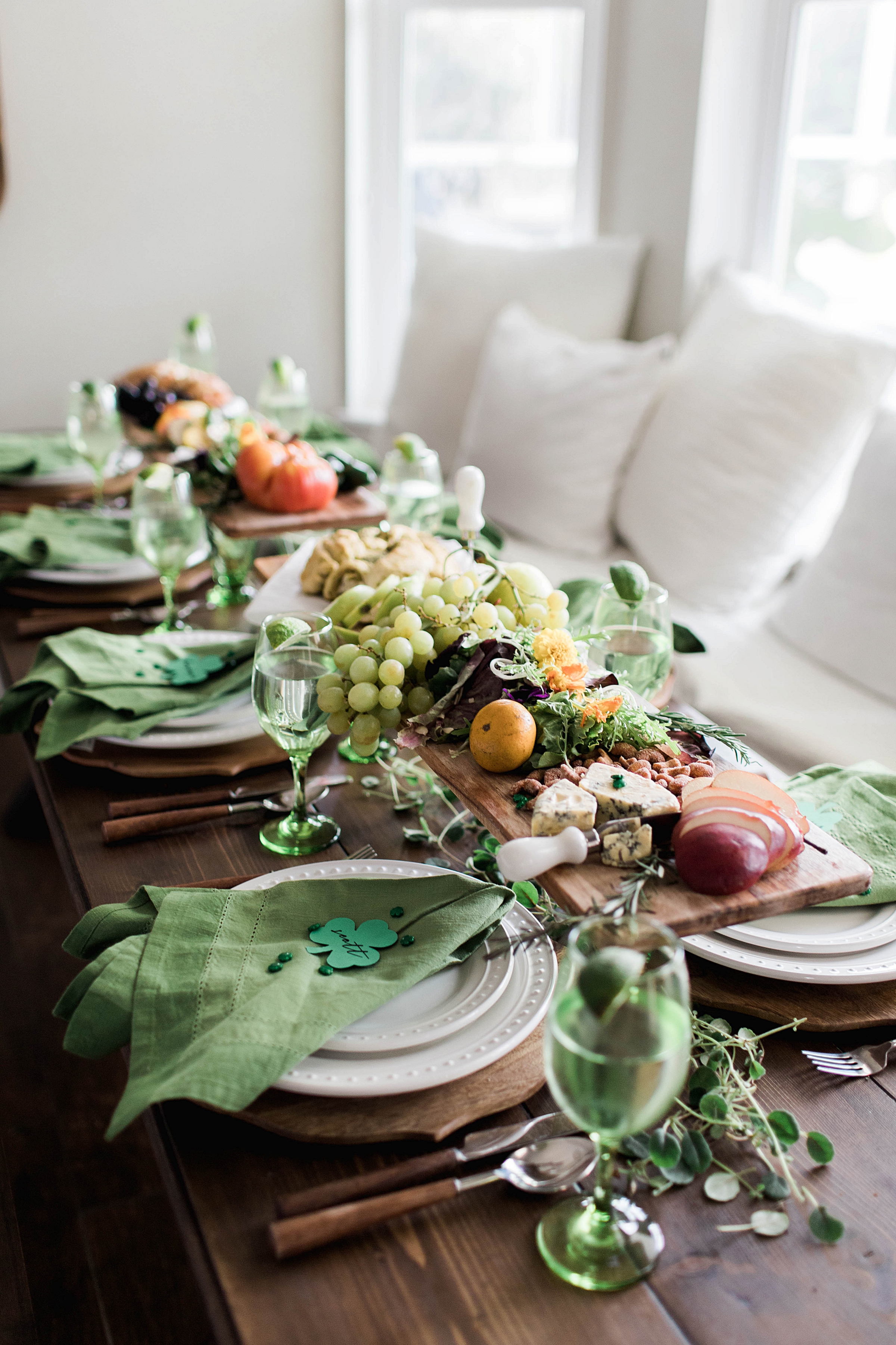 St. Patrick's Day Dining with Floating Grazing Boards