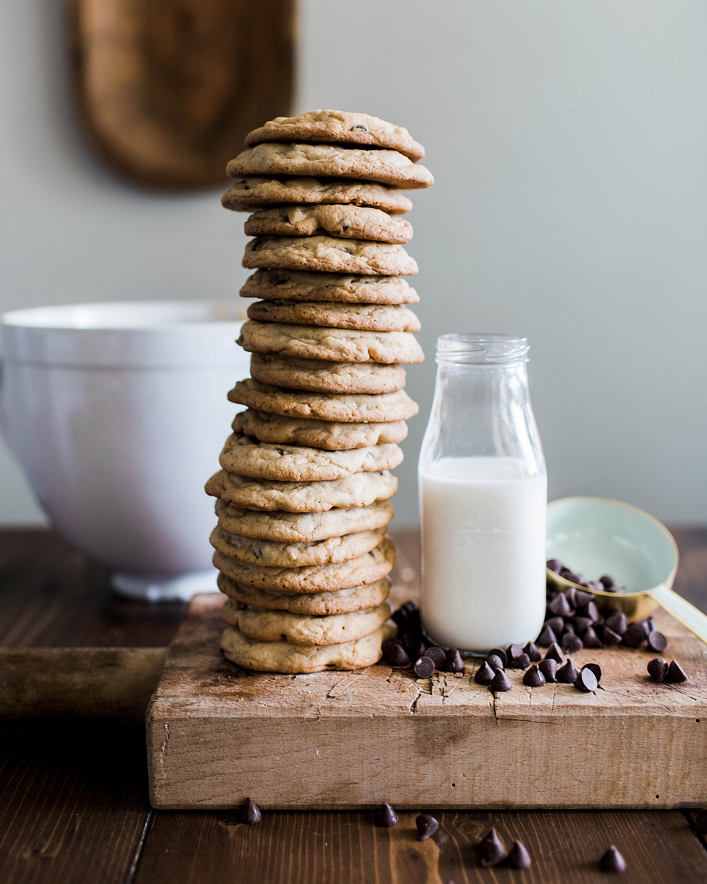 giant levain style chocolate chip cookie