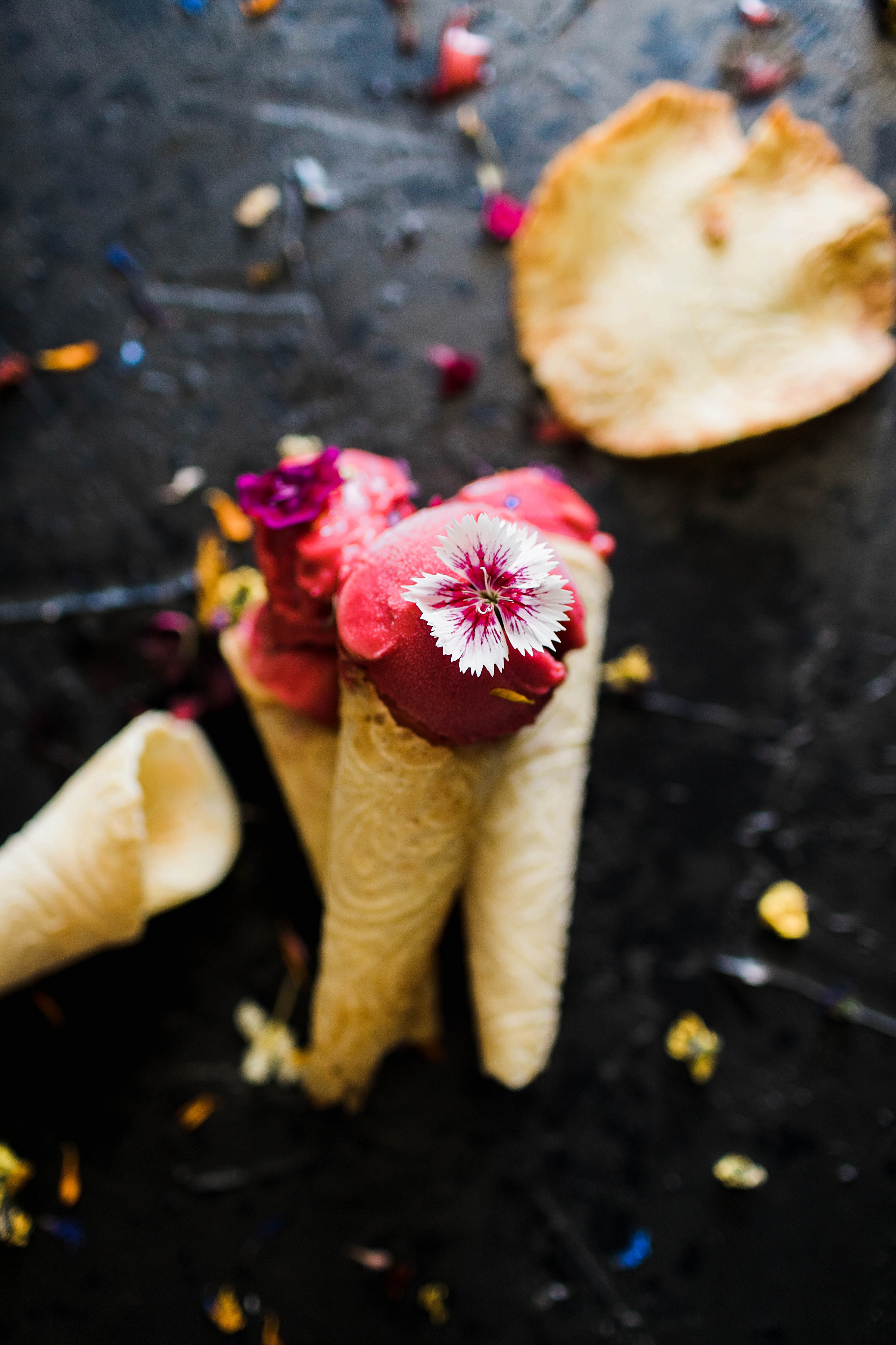 Pretty Krumkake Ice Cream Cones Recipe