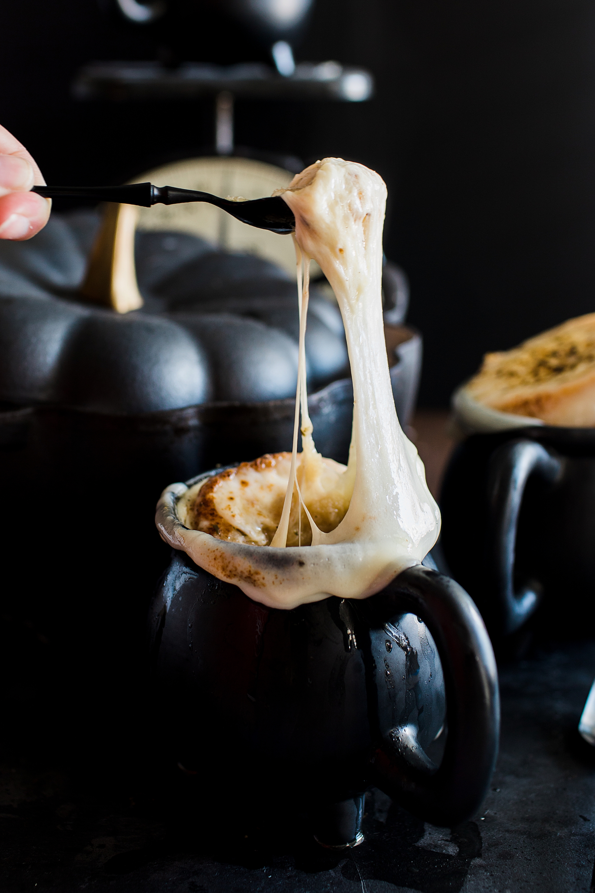 Witch's Cauldron French Onion Soup