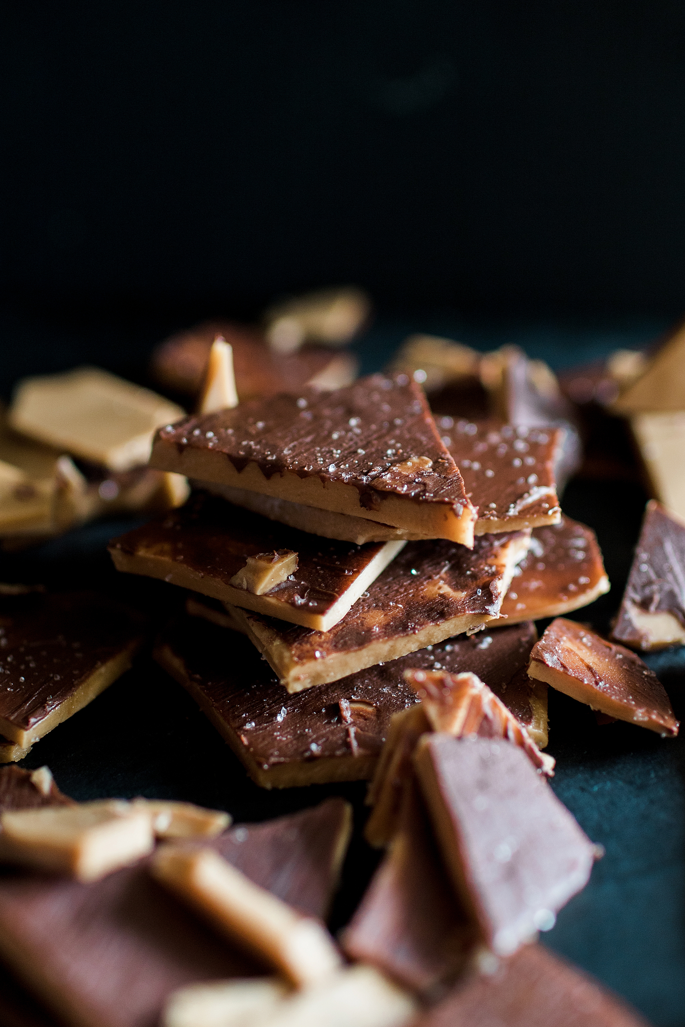 Sea Salt Chocolate Toffee Brittle