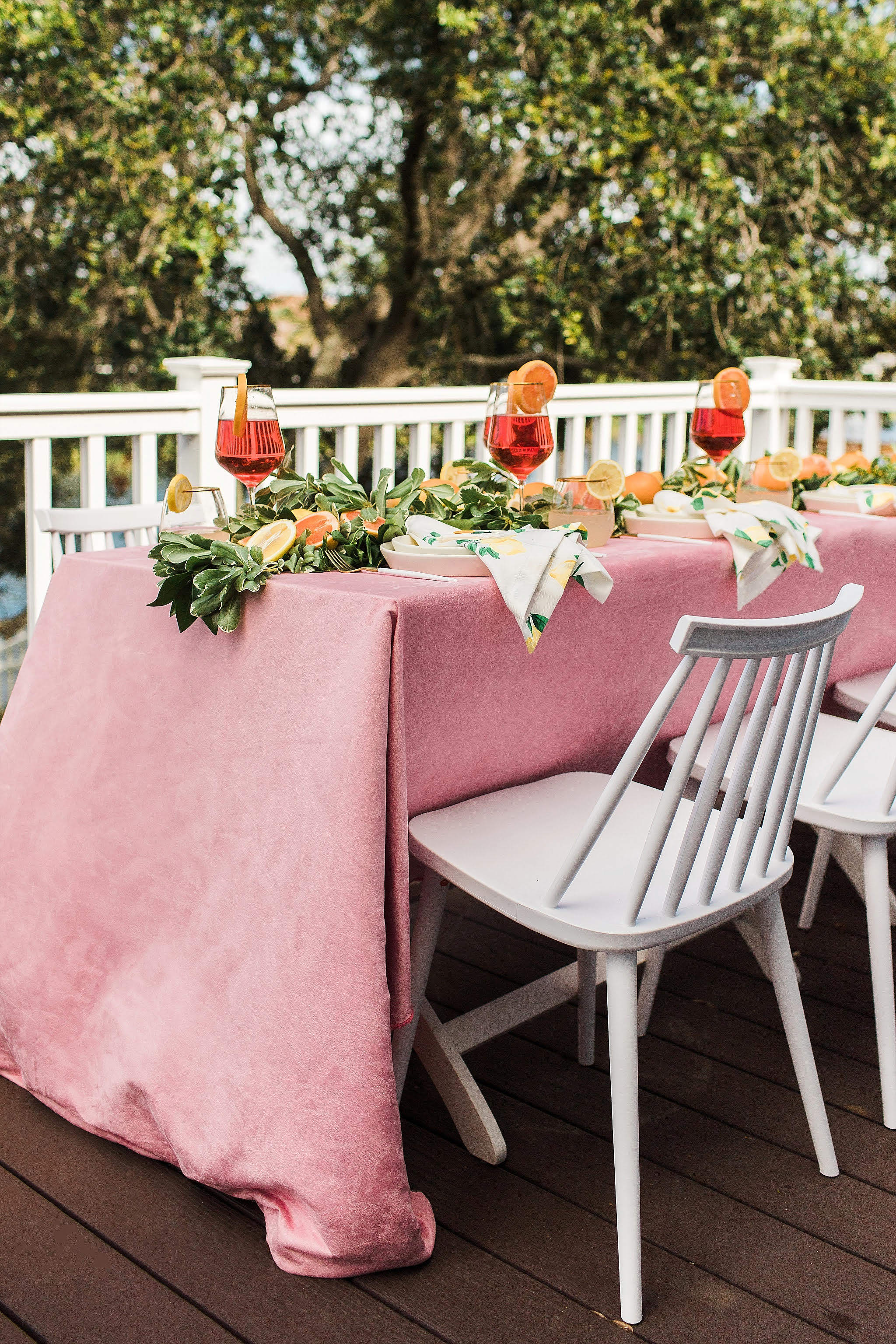 Citrus Dinner Party Al Fresco