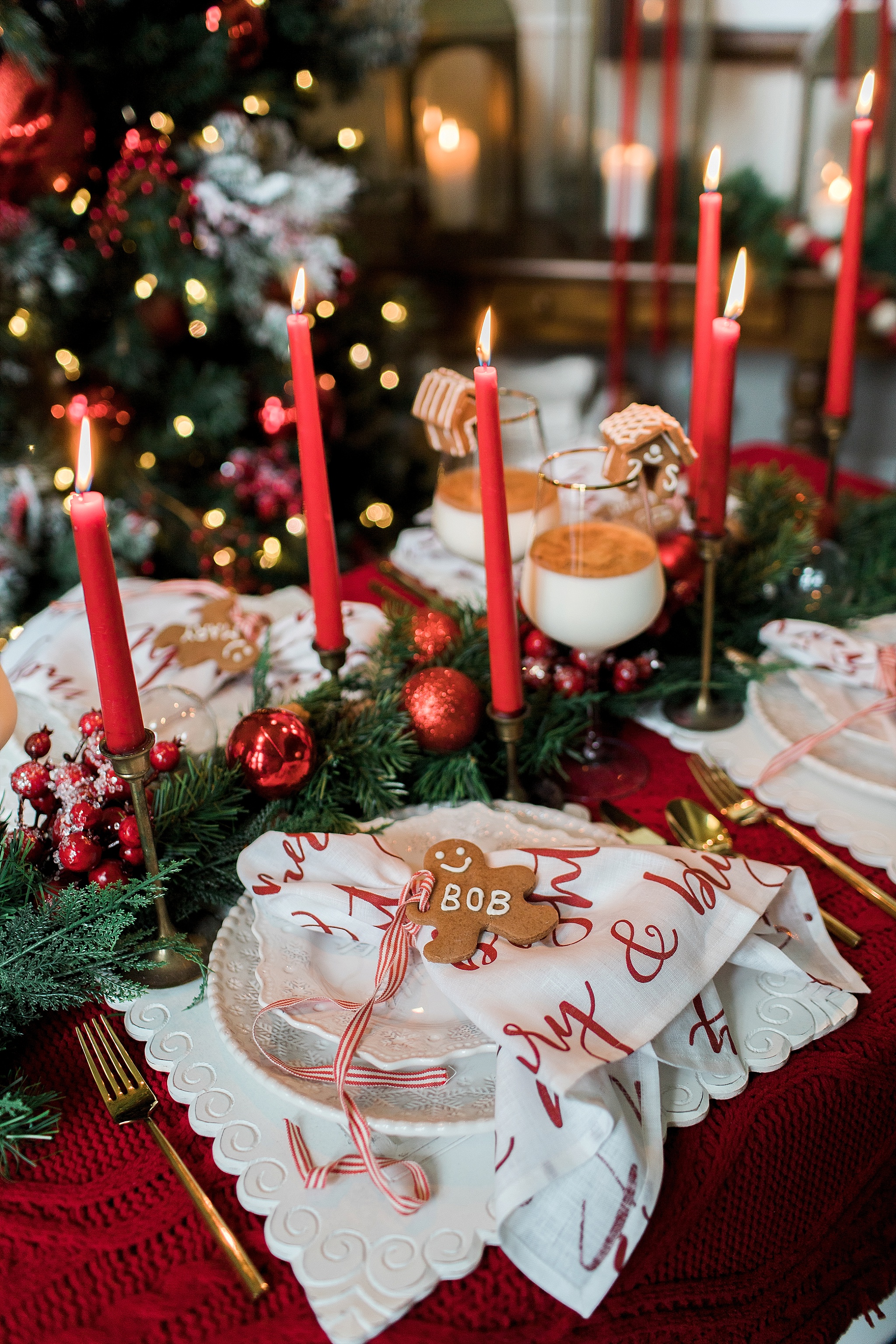 Gingerbread Dinner Party Styling