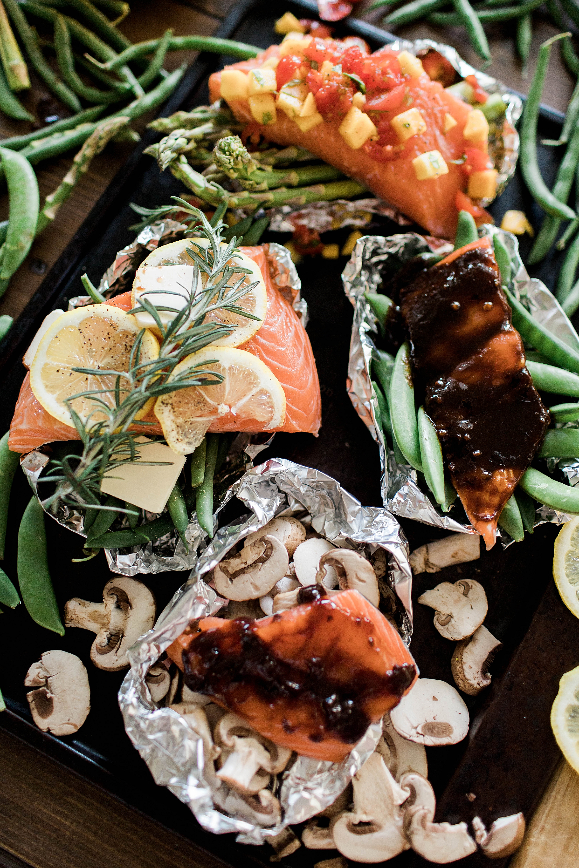 Baked Salmon, 4 Ways!