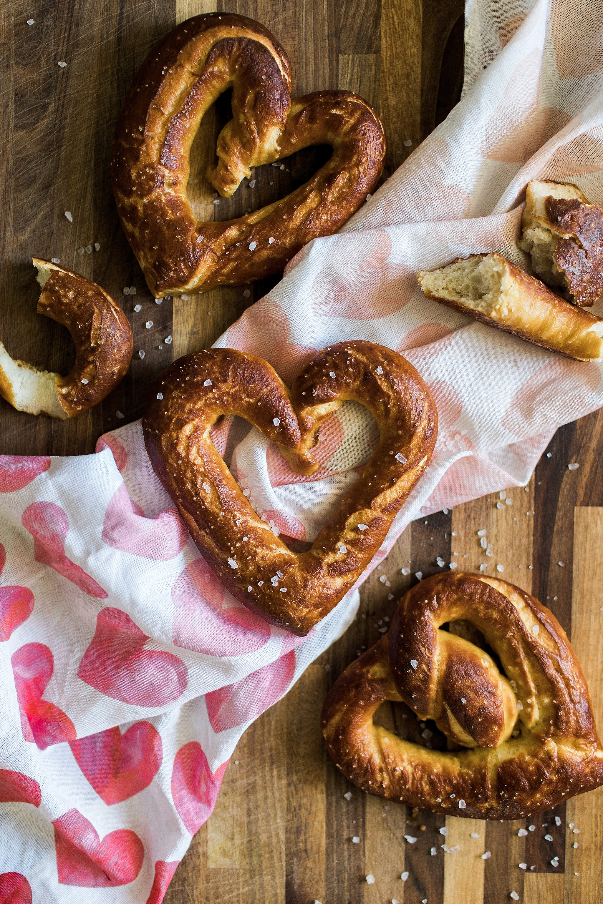 heart shaped soft pretzel recipe